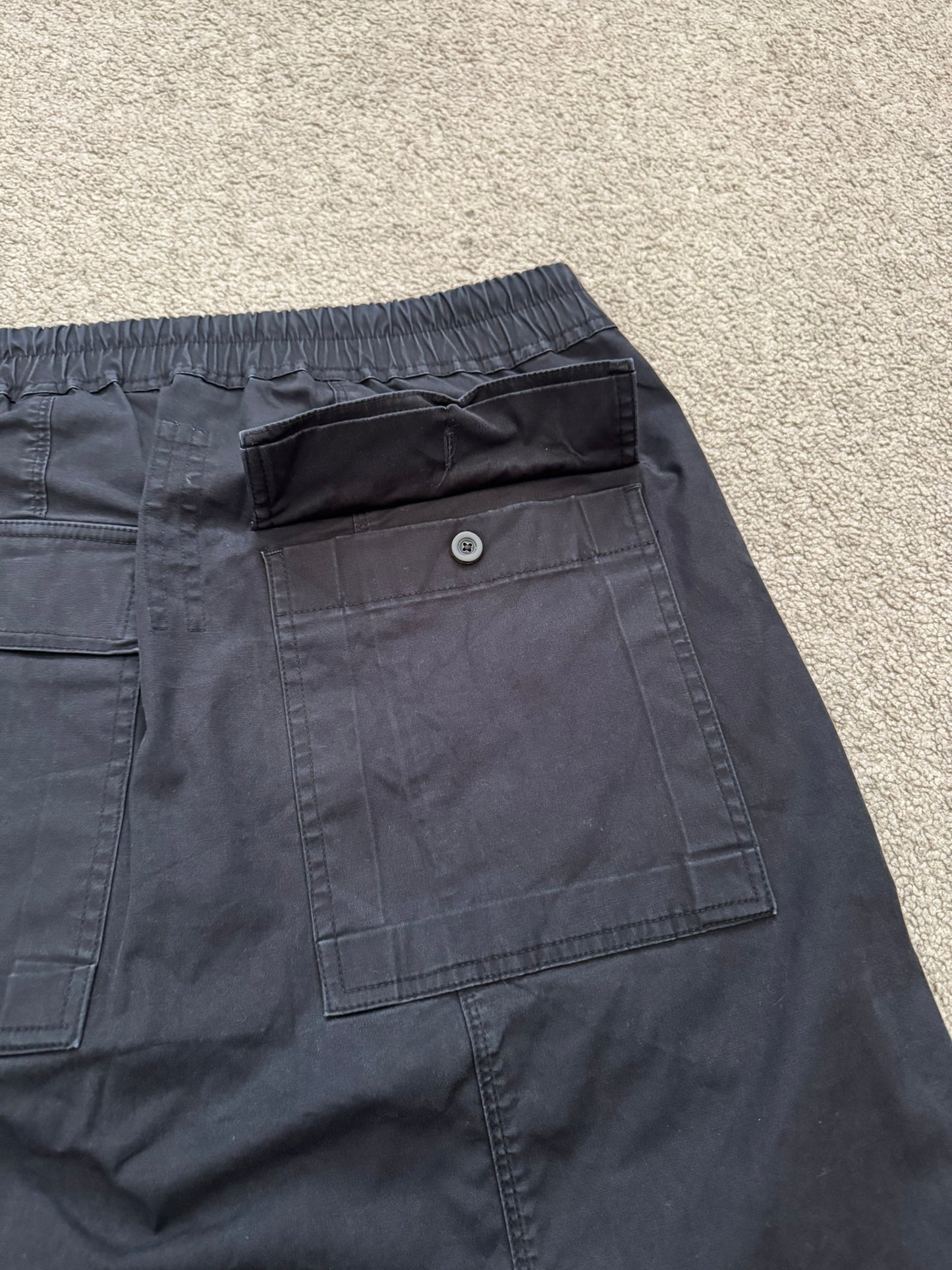 SS16 Rick Owens Mainline Black Angel/Lung Pods Shorts