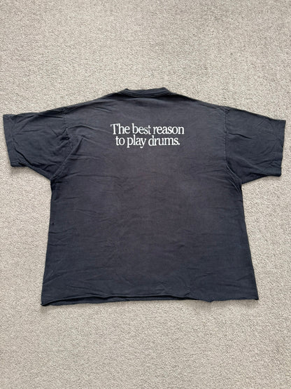 1990s Vintage Pearl Drums Distressed Thrashed T Shirt