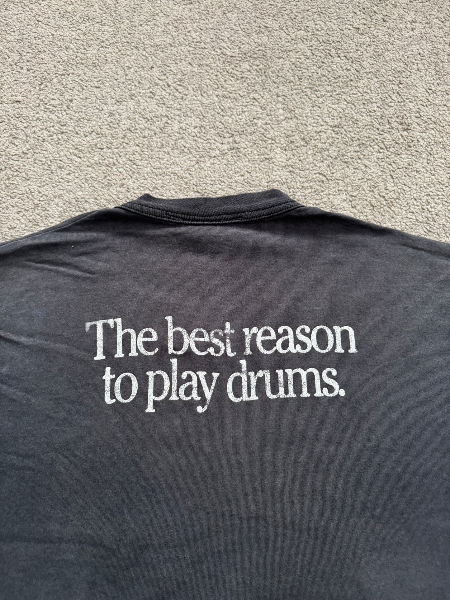 1990s Vintage Pearl Drums Distressed Thrashed T Shirt