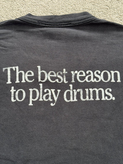 1990s Vintage Pearl Drums Distressed Thrashed T Shirt