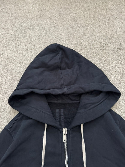FW16 Rick Owens DRKSHDW Black Felpa Jason Zip Up Hoodie