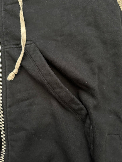 FW16 Rick Owens DRKSHDW Black Felpa Jason Zip Up Hoodie