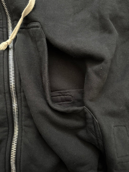 FW16 Rick Owens DRKSHDW Black Felpa Jason Zip Up Hoodie