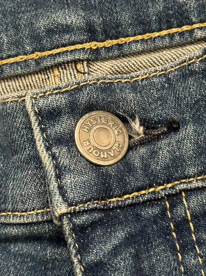 Hysteric Glamour Distressed Patch Studded Denim Jeans