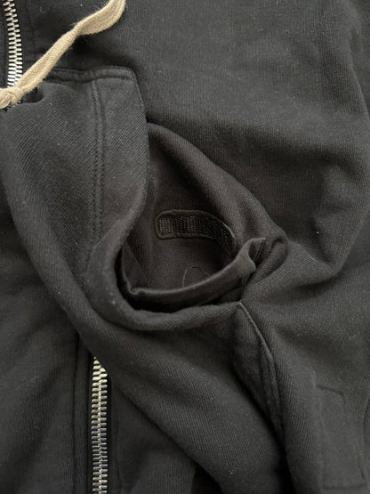 FW16 Rick Owens DRKSHDW Black Felpa Jason Zip Up Hoodie