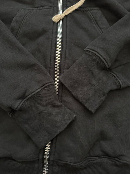FW16 Rick Owens DRKSHDW Black Felpa Jason Zip Up Hoodie