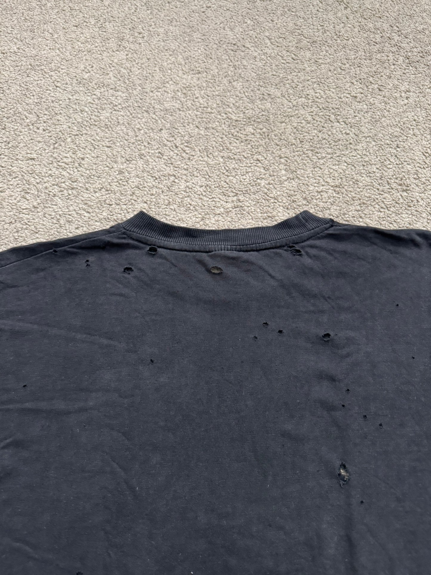1990s Vintage Angel of Death Biker Distressed Thrashed T Shirt
