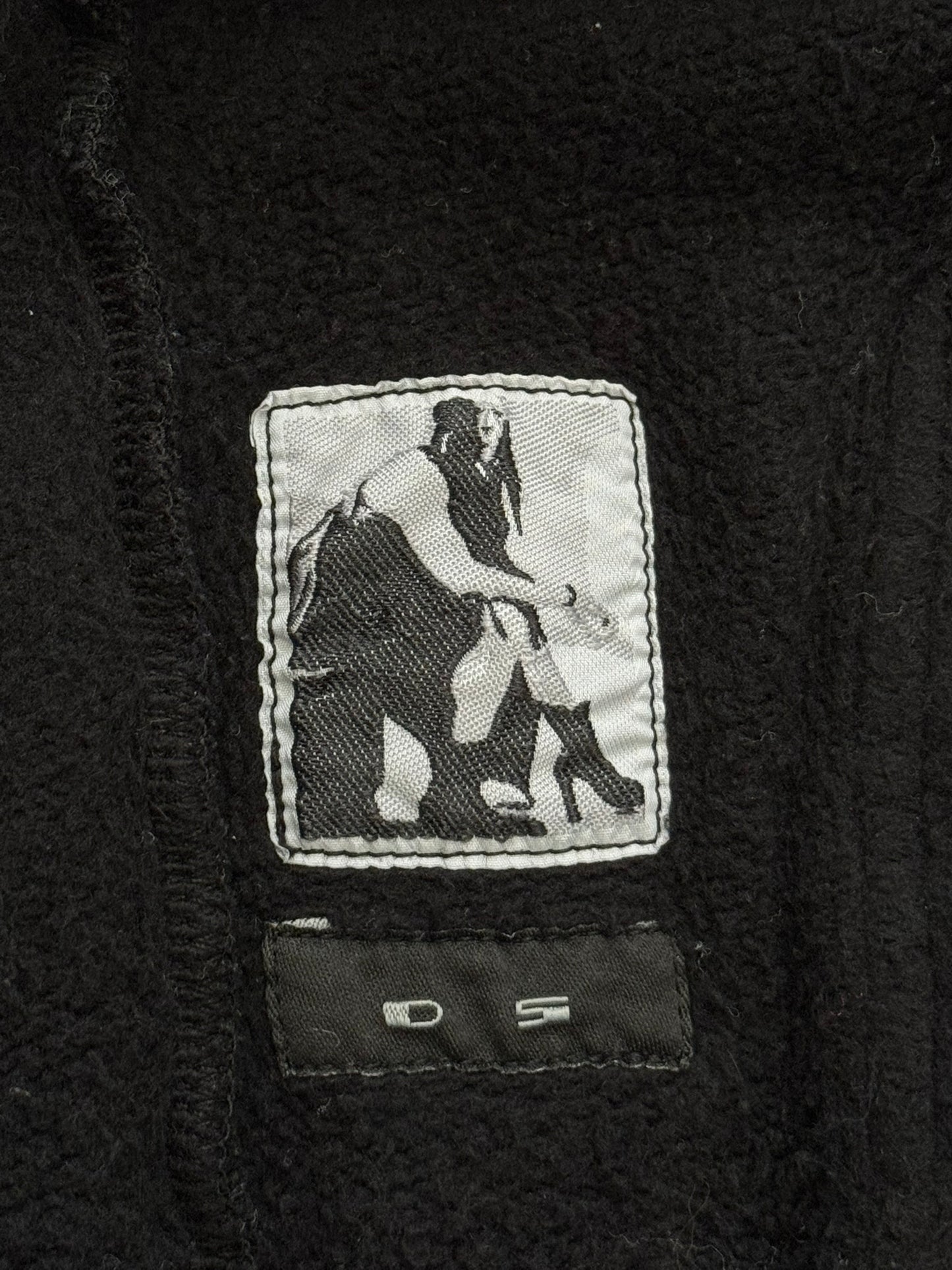 FW16 Rick Owens DRKSHDW Black Felpa Jason Zip Up Hoodie