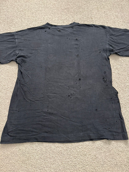 1990s Vintage Angel of Death Biker Distressed Thrashed T Shirt