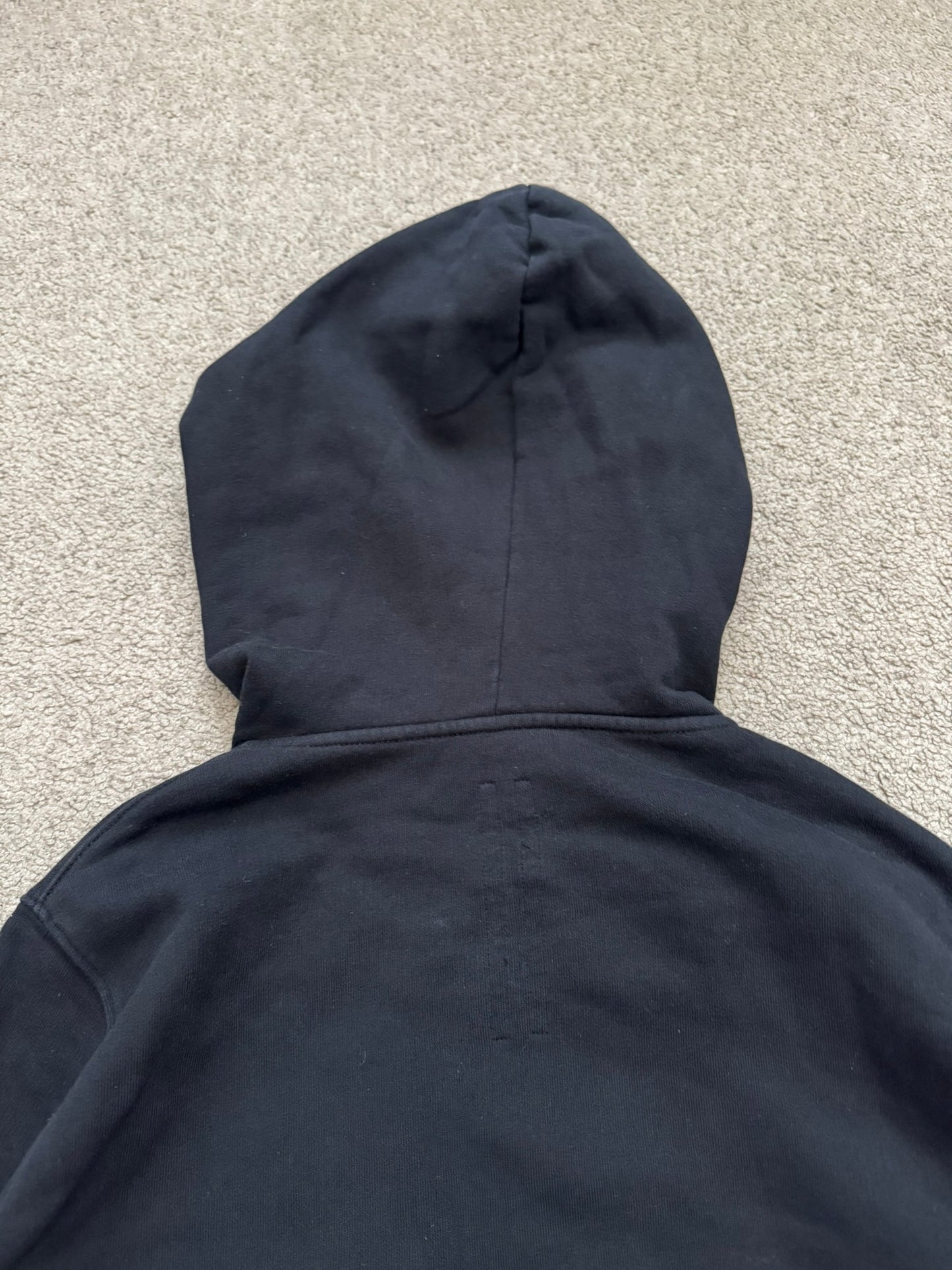 FW16 Rick Owens DRKSHDW Black Felpa Jason Zip Up Hoodie