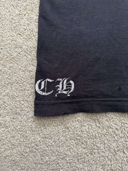Vintage Chrome Hearts Thrashed Tokyo Maltese Cross T Shirt