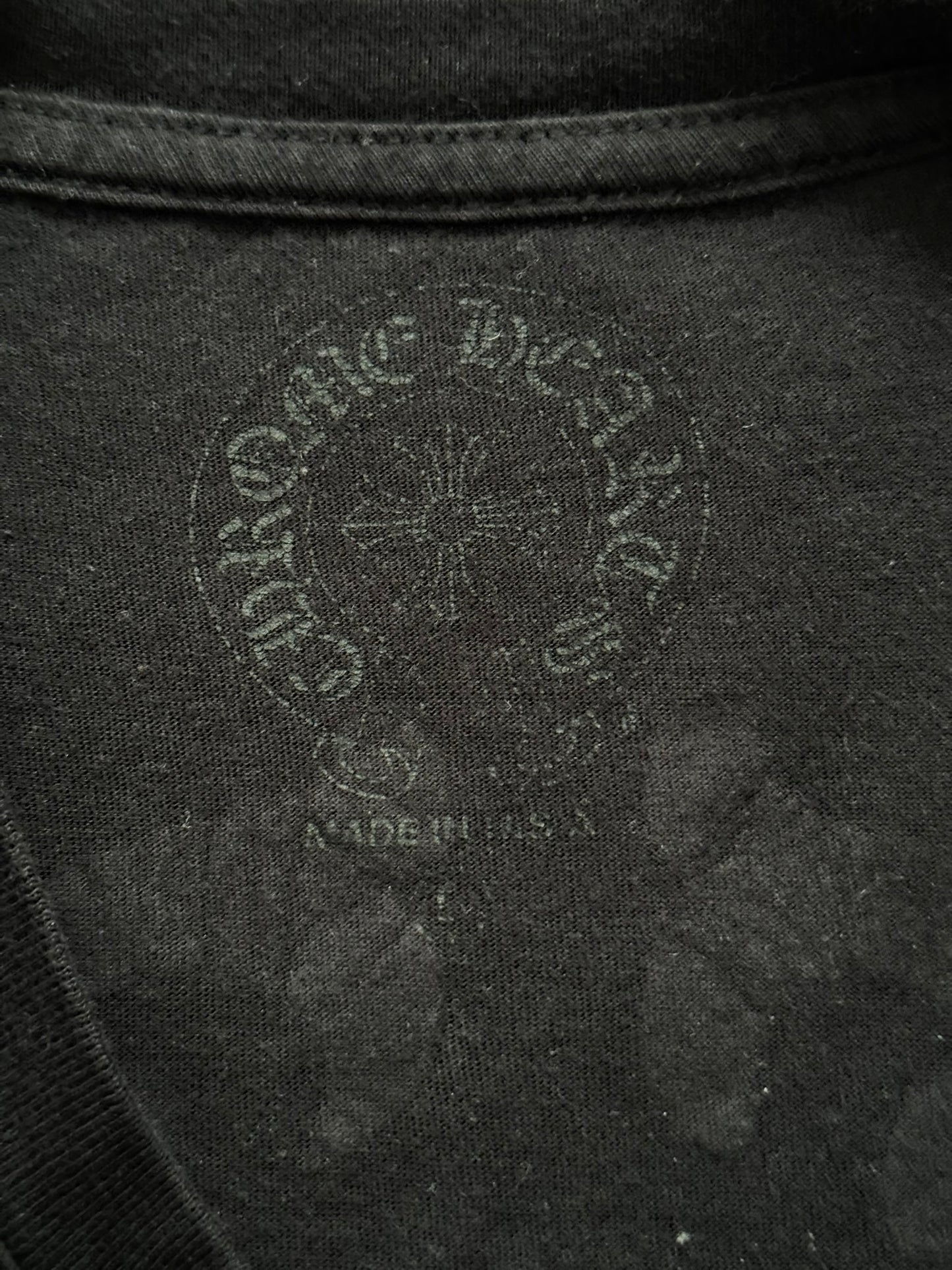 Chrome Hearts Red Vine Dagger Scroll Logo Pocket T Shirt