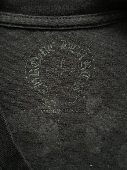 Chrome Hearts Red Vine Dagger Scroll Logo Pocket T Shirt