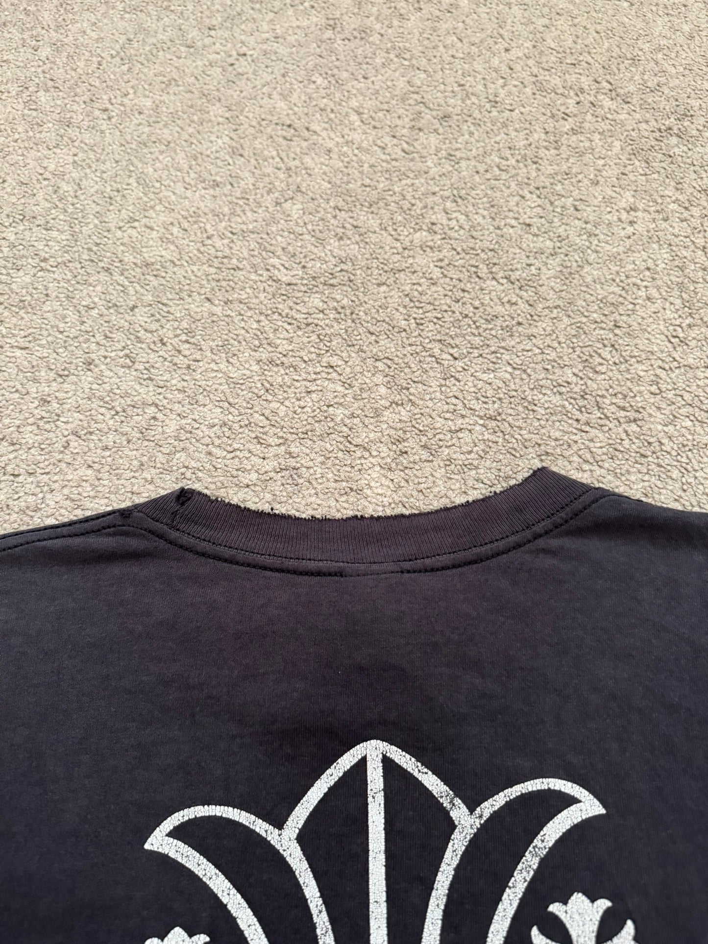 Vintage Chrome Hearts Thrashed Tokyo Maltese Cross T Shirt
