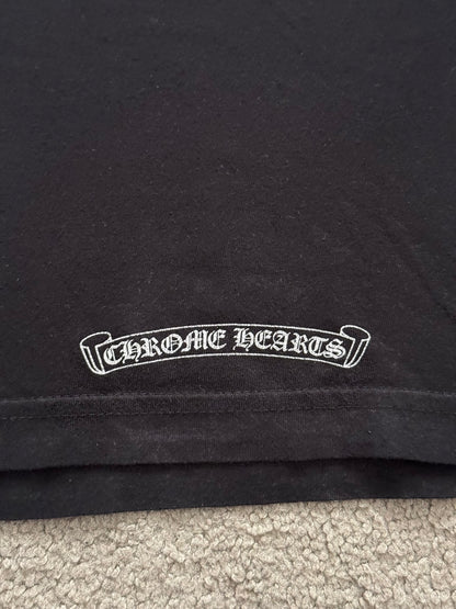 Chrome Hearts Red Vine Dagger Scroll Logo Pocket T Shirt