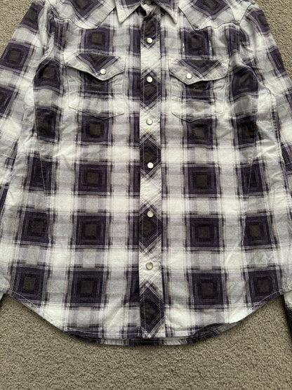 AW09 Number (N)ine Purple Western Snap Flannel Shirt