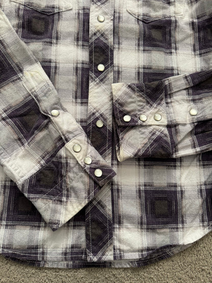 AW09 Number (N)ine Purple Western Snap Flannel Shirt