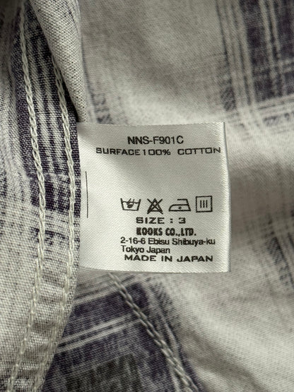 AW09 Number (N)ine Purple Western Snap Flannel Shirt
