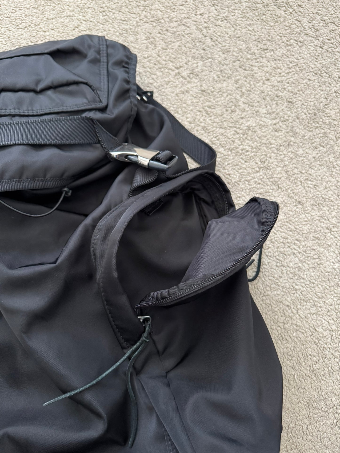 AW11 Undercover Prada GRT Black Nylon Utility Cargo Backpack