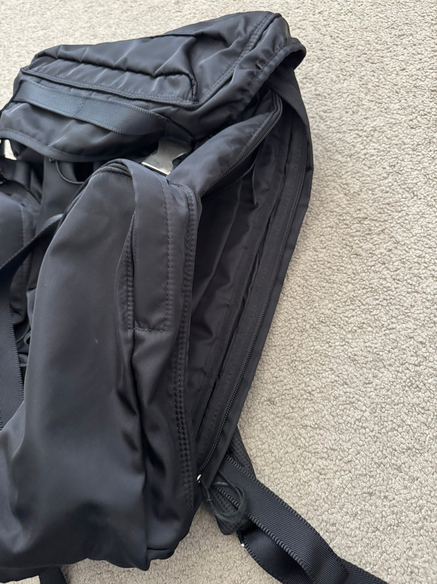 AW11 Undercover Prada GRT Black Nylon Utility Cargo Backpack