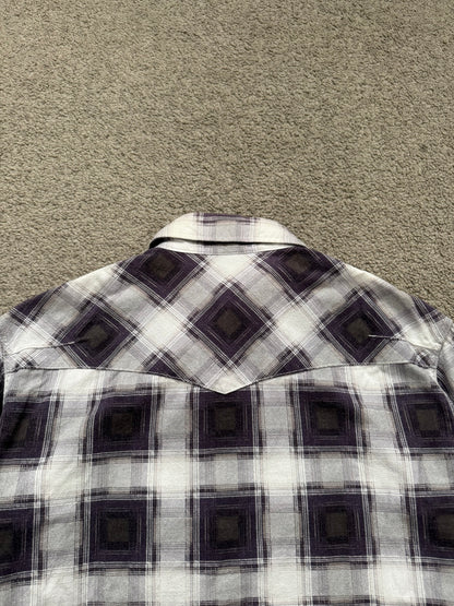 AW09 Number (N)ine Purple Western Snap Flannel Shirt