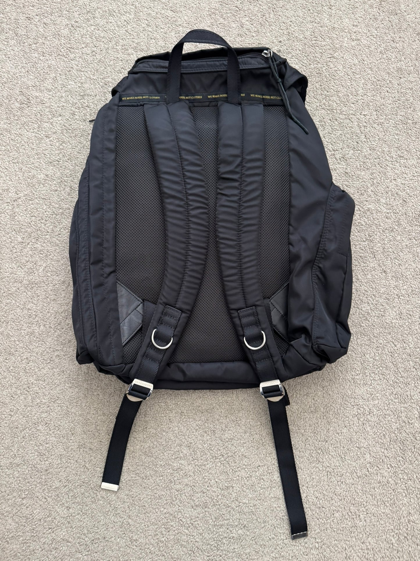 AW11 Undercover Prada GRT Black Nylon Utility Cargo Backpack