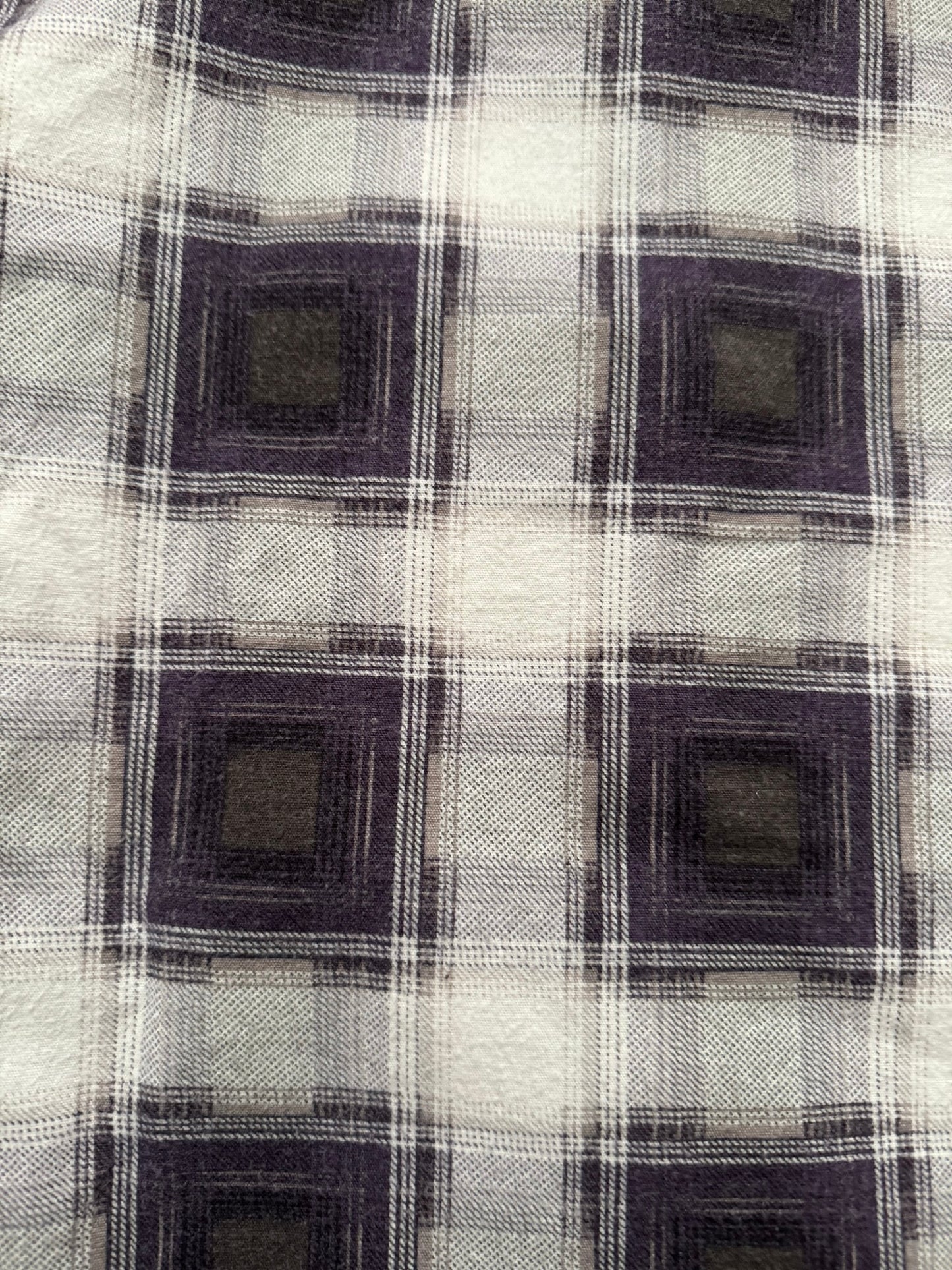 AW09 Number (N)ine Purple Western Snap Flannel Shirt