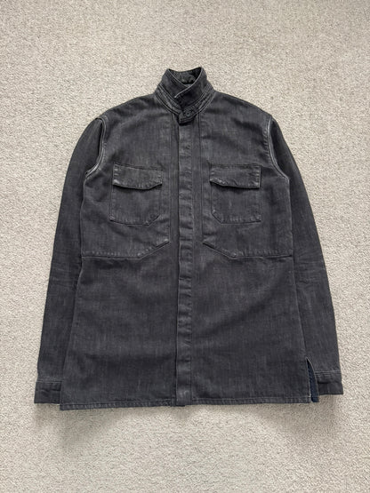 SS03 Dior Homme by Hedi Slimane Black Denim Work Shirt Jacket