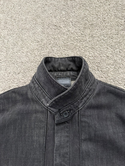 SS03 Dior Homme by Hedi Slimane Black Denim Work Shirt Jacket