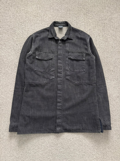 SS03 Dior Homme by Hedi Slimane Black Denim Work Shirt Jacket