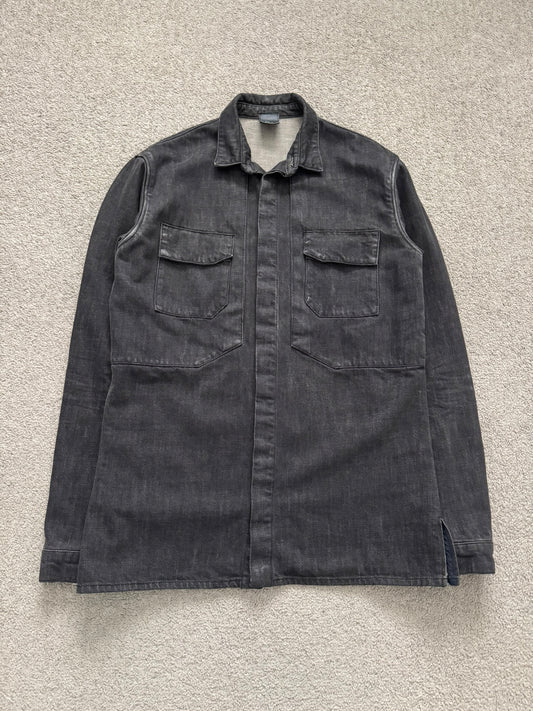 SS03 Dior Homme by Hedi Slimane Black Denim Work Shirt Jacket