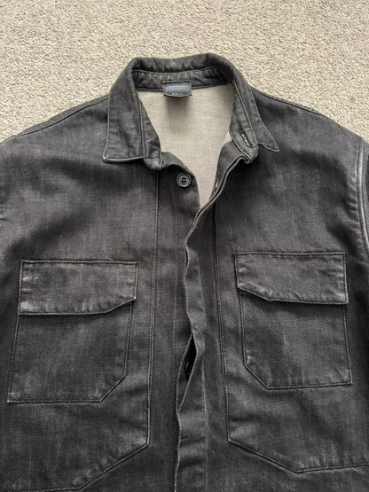 SS03 Dior Homme by Hedi Slimane Black Denim Work Shirt Jacket