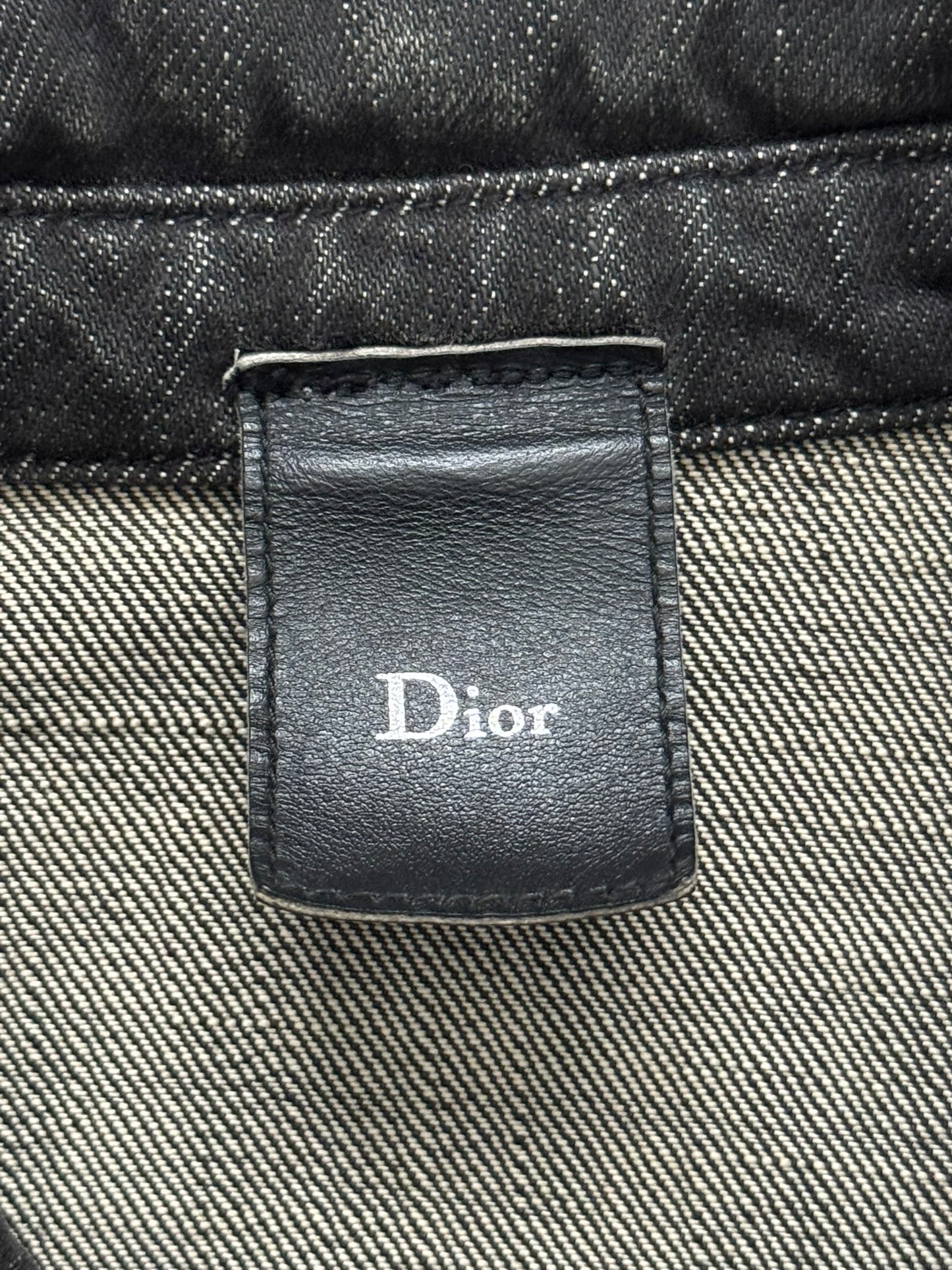 SS03 Dior Homme by Hedi Slimane Black Denim Work Shirt Jacket