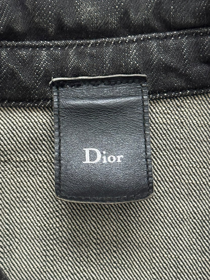 SS03 Dior Homme by Hedi Slimane Black Denim Work Shirt Jacket