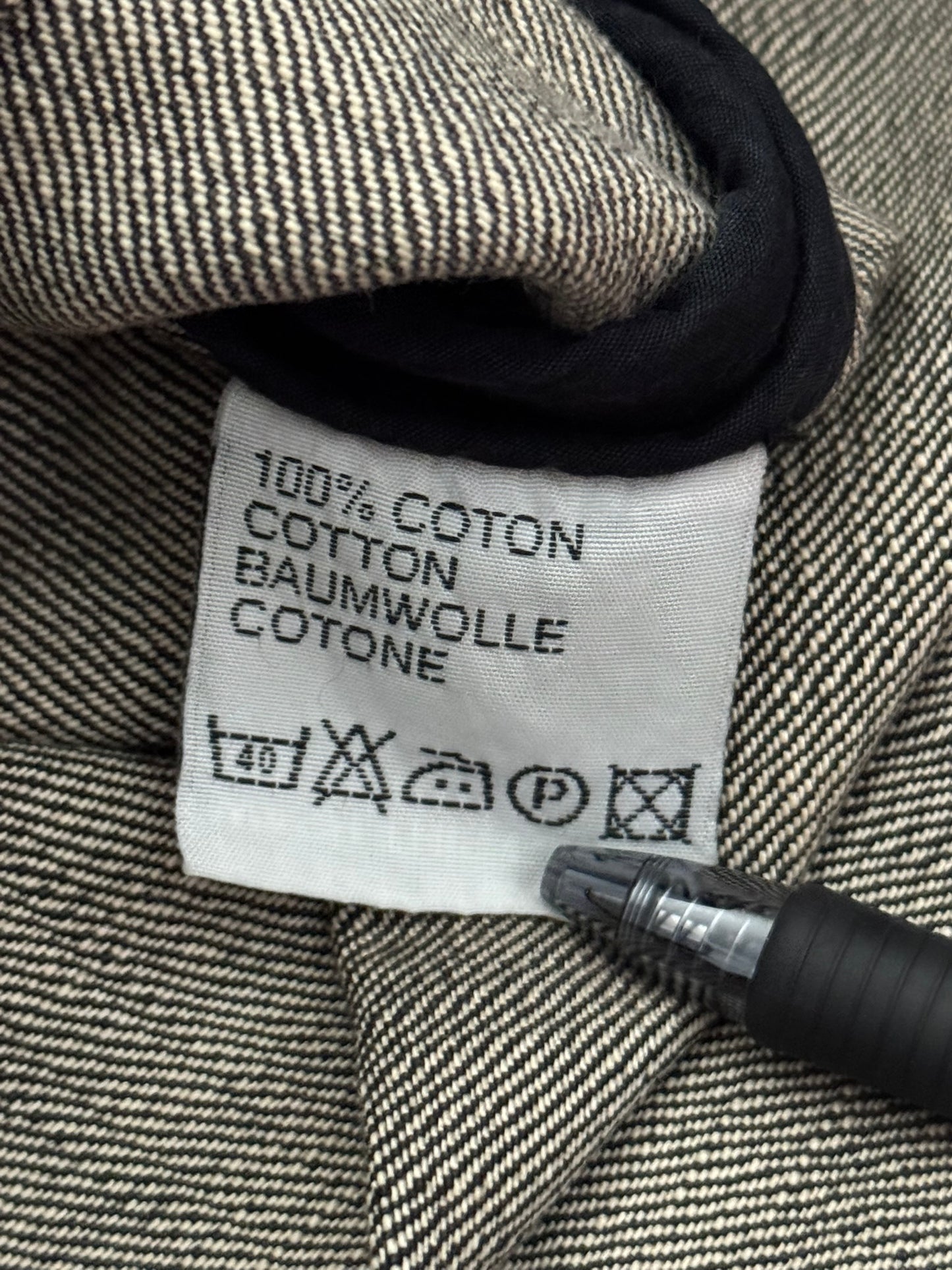 SS03 Dior Homme by Hedi Slimane Black Denim Work Shirt Jacket