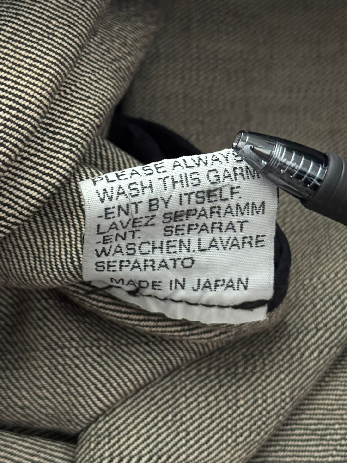 SS03 Dior Homme by Hedi Slimane Black Denim Work Shirt Jacket