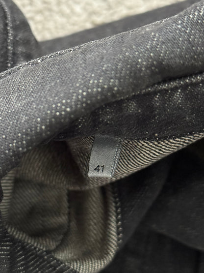 SS03 Dior Homme by Hedi Slimane Black Denim Work Shirt Jacket