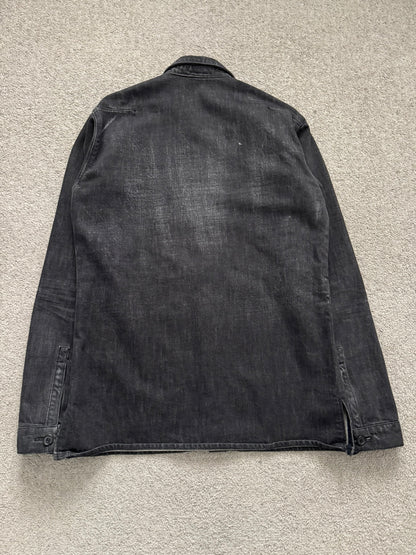 SS03 Dior Homme by Hedi Slimane Black Denim Work Shirt Jacket