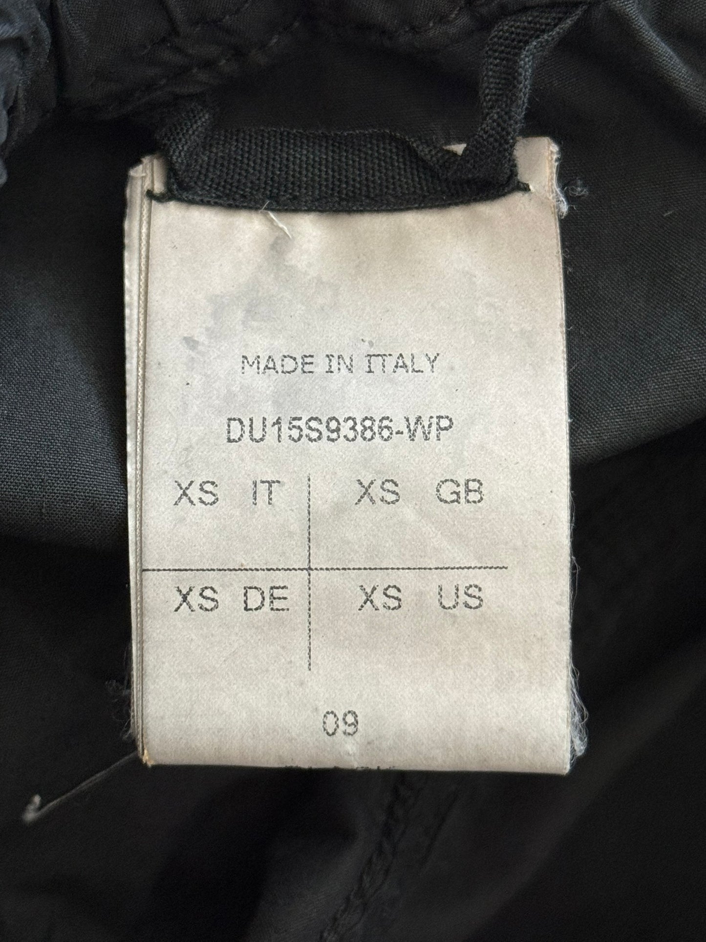 SS15 Rick Owens DRKSHDW Black Waxed Creatch Cargo Pods Shorts