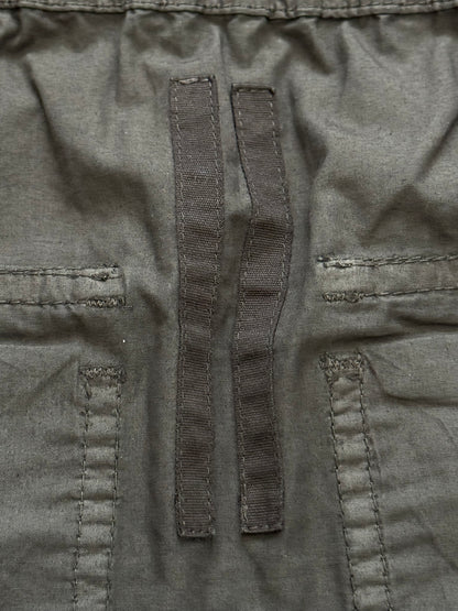 SS15 Rick Owens DRKSHDW Dark Dust Waxed Creatch Cargo Pods Shorts