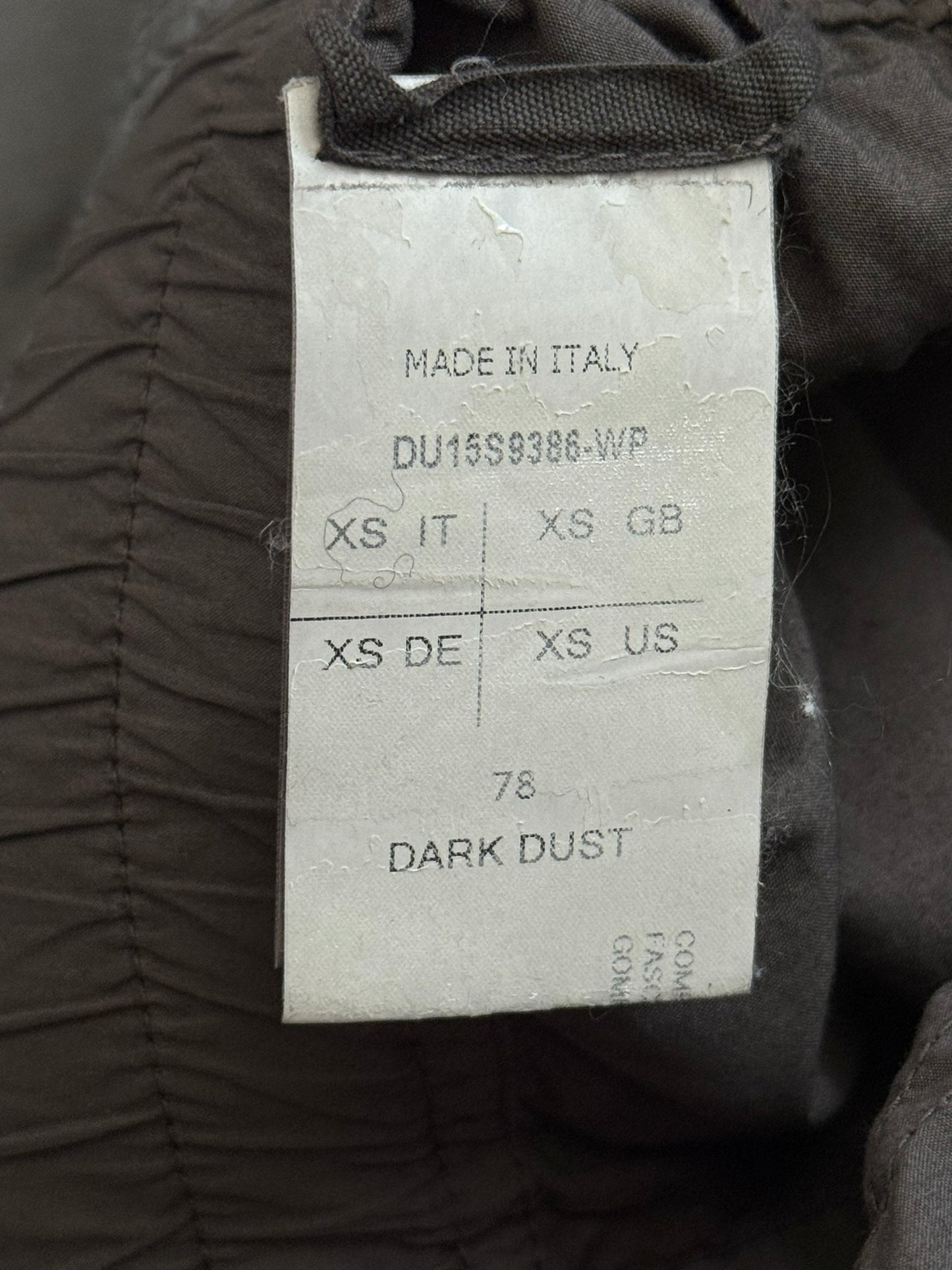 SS15 Rick Owens DRKSHDW Dark Dust Waxed Creatch Cargo Pods Shorts