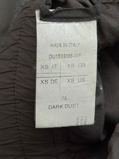SS15 Rick Owens DRKSHDW Dark Dust Waxed Creatch Cargo Pods Shorts