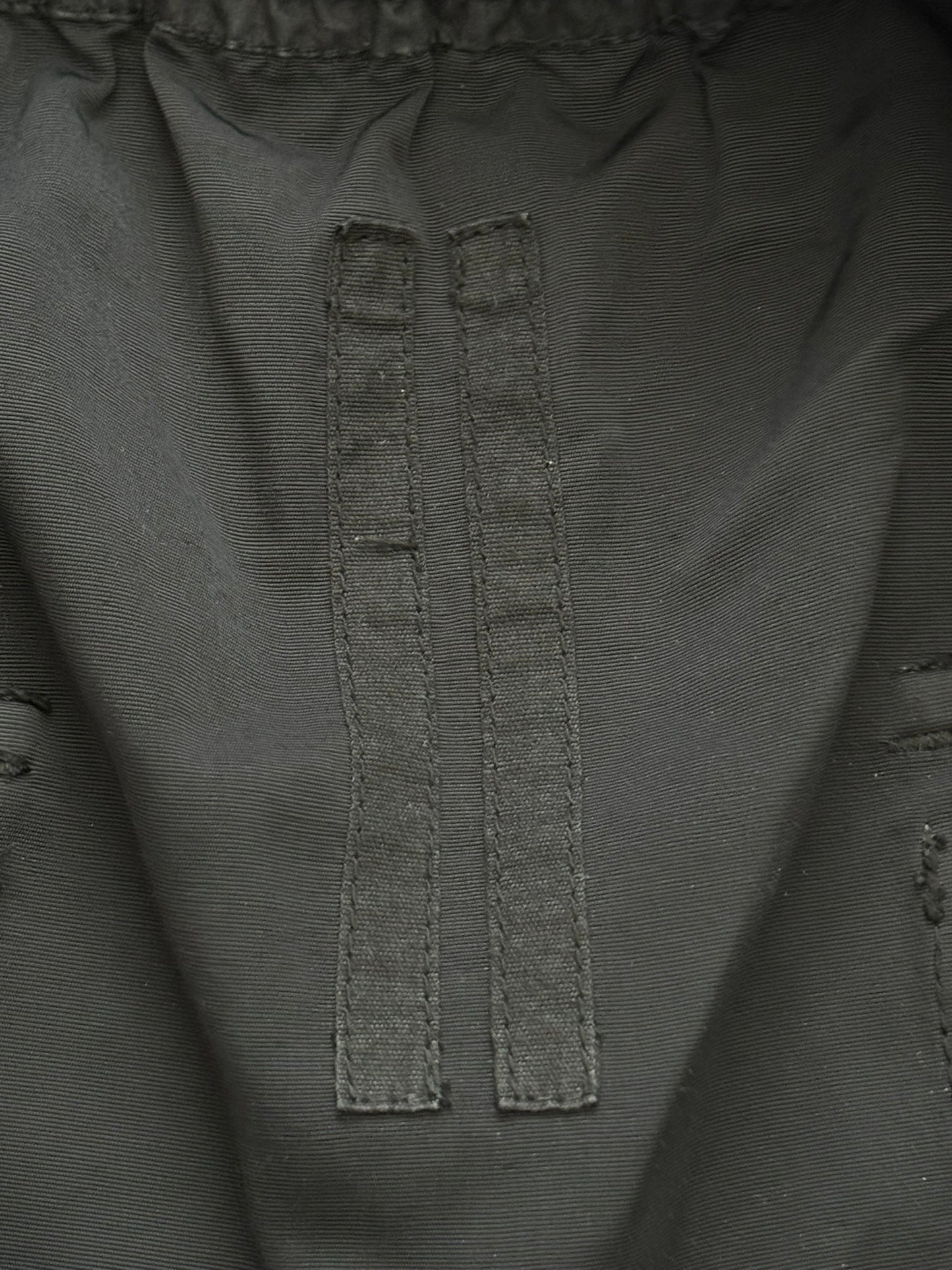 SS14 Rick Owens DRKSHDW Black Nylon Memphis Cargo Pods Shorts
