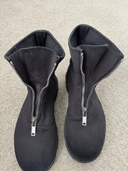 SS20 Rick Owens DRKSHDW Army Bozo Megatooth Zip Combat Boots