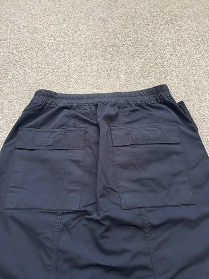 SS14 Rick Owens DRKSHDW Black Nylon Memphis Cargo Pods Shorts