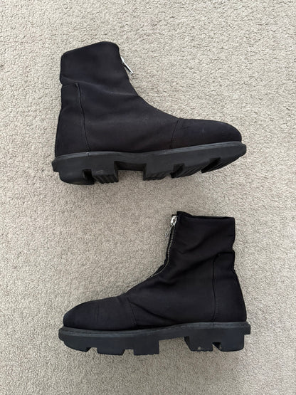 SS20 Rick Owens DRKSHDW Army Bozo Megatooth Zip Combat Boots