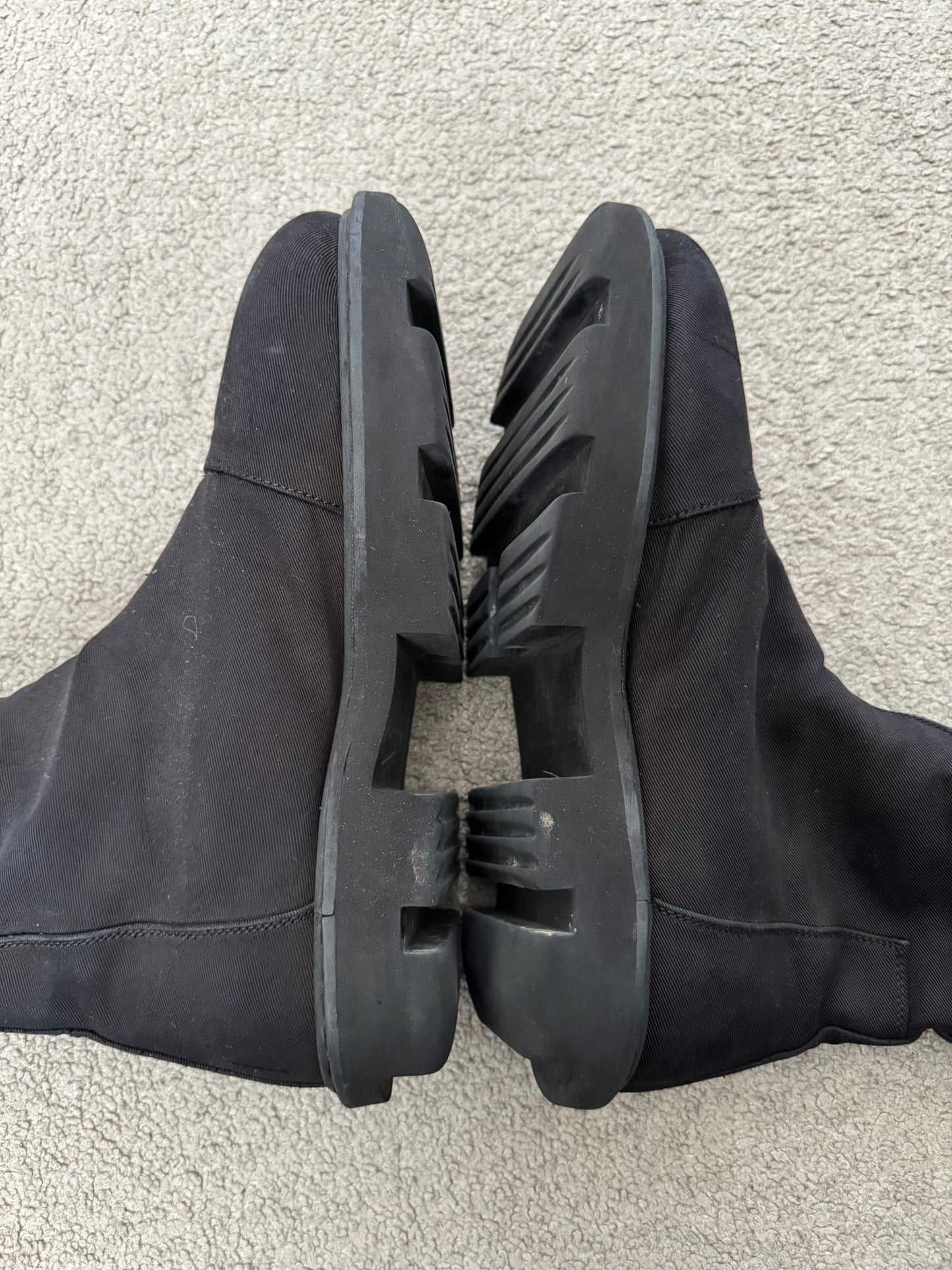 SS20 Rick Owens DRKSHDW Army Bozo Megatooth Zip Combat Boots