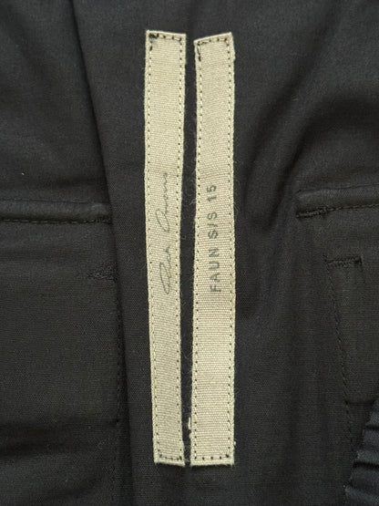 SS15 Rick Owens Mainline "Faun" Black Pods Shorts