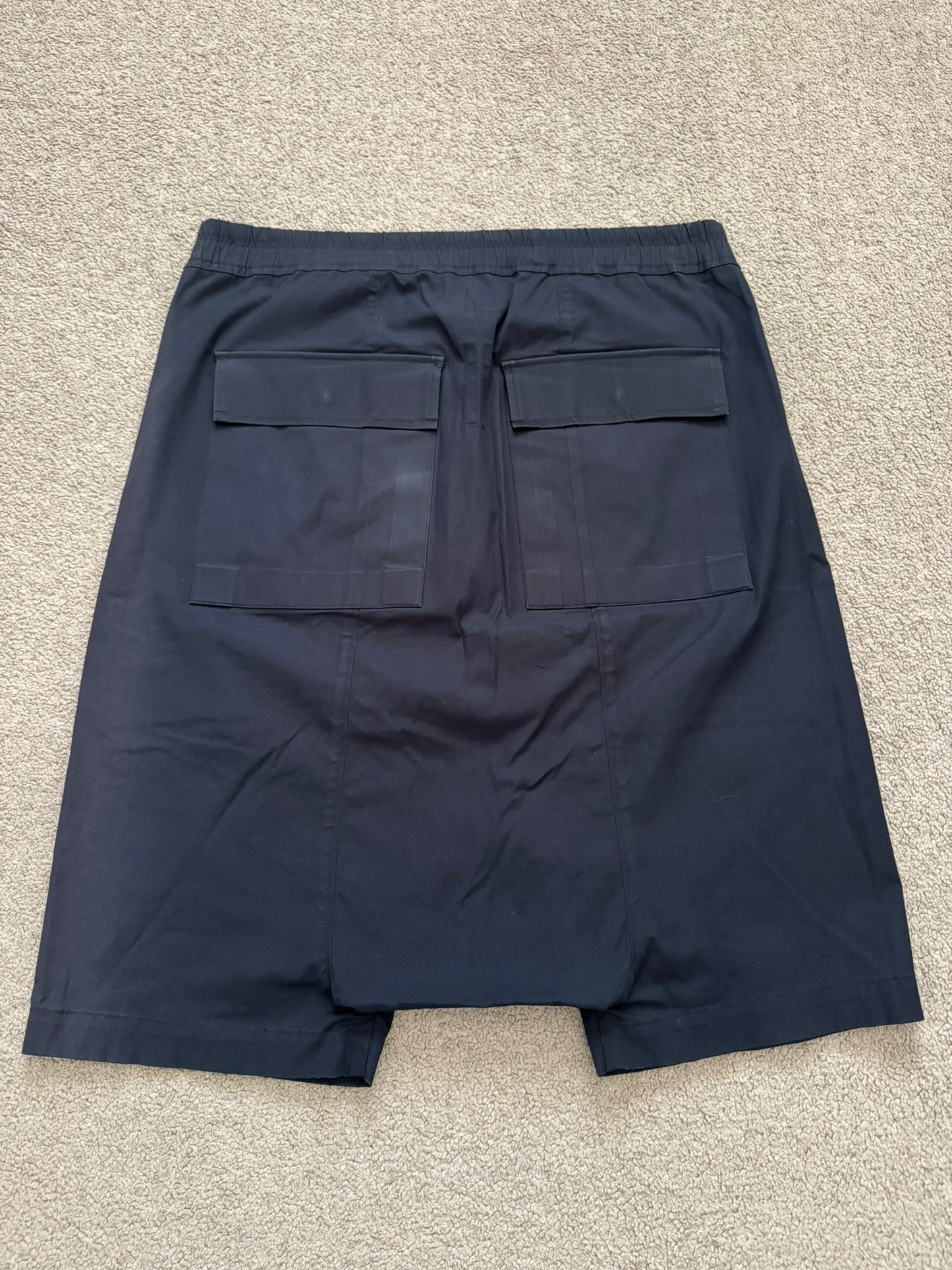 SS15 Rick Owens Mainline "Faun" Black Pods Shorts