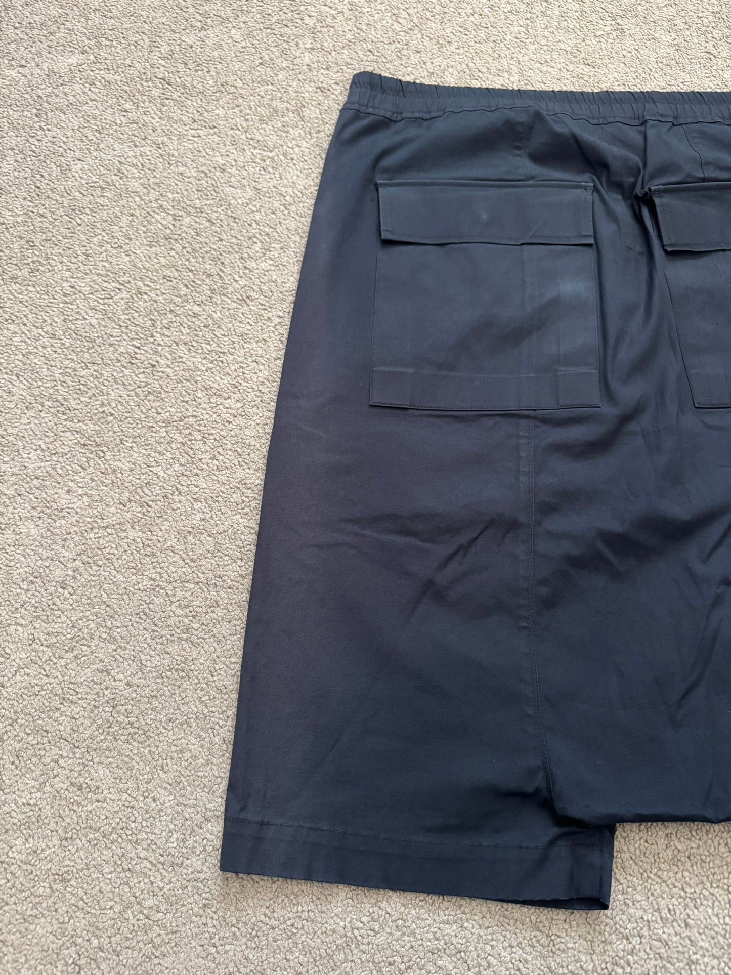 SS15 Rick Owens Mainline "Faun" Black Pods Shorts